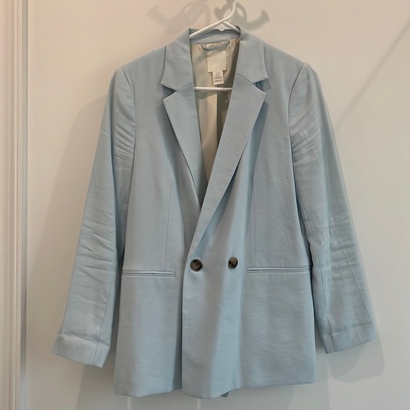 H&M Light Blue Blazer - Picture 2 of 4